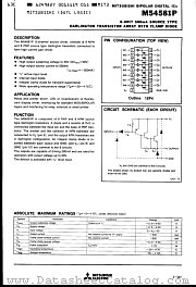 M54581P datasheet pdf Mitsubishi Electric Corporation