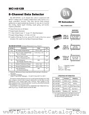 MC14512BFL1 datasheet pdf ON Semiconductor