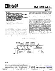 AD8315ACP-REEL datasheet pdf Analog Devices