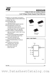 M29W040B90K6T datasheet pdf ST Microelectronics