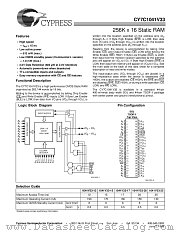 CY7C1041V33L-20VC datasheet pdf Cypress