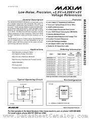 MAX6225AMJA datasheet pdf MAXIM - Dallas Semiconductor