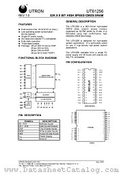 UT61256 datasheet pdf UTRON Technology