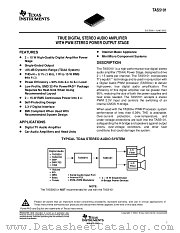 TAS5101IDAP datasheet pdf Texas Instruments