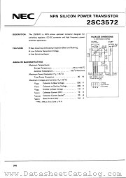 2SC3572 datasheet pdf NEC