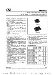 ST92F120V9Q datasheet pdf ST Microelectronics