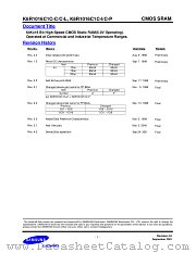 K6R1016C1C-I15 datasheet pdf Samsung Electronic