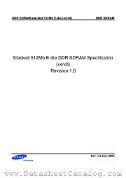 K4H510638E-TC/LB0 datasheet pdf Samsung Electronic