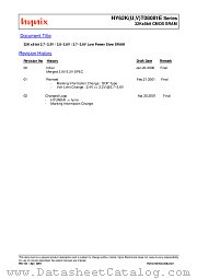 HY62UT08081E-DTC datasheet pdf Hynix Semiconductor
