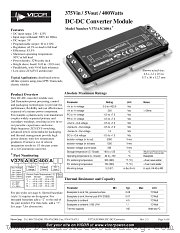 V300C5H400A datasheet pdf Vicor Corporation