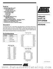 AT27C040-15PI datasheet pdf Atmel