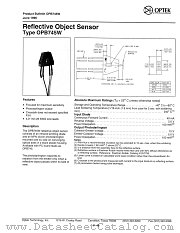 OPB745W datasheet pdf Optek Technology