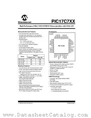 PIC17C762-16I/CL datasheet pdf Microchip