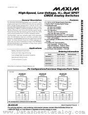 MAX4643EUA datasheet pdf MAXIM - Dallas Semiconductor