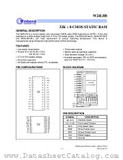 W24LH8Q-55LI datasheet pdf Winbond Electronics