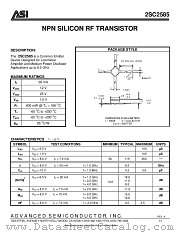 2SC2585 datasheet pdf Advanced Semiconductor