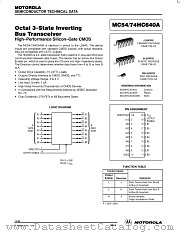 MC74HC640A datasheet pdf Motorola