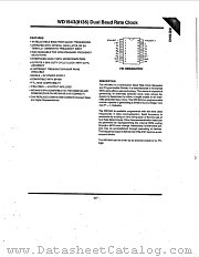 WD1943 datasheet pdf Western Digital
