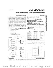 MAX4427CPA datasheet pdf MAXIM - Dallas Semiconductor