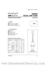 150KSR60A datasheet pdf International Rectifier