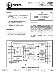 MT8940AC datasheet pdf Mitel Semiconductor