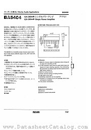BA5404 datasheet pdf ROHM