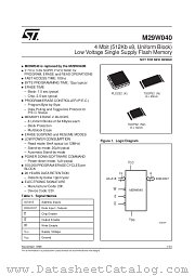 M29W040-200NZ1TR datasheet pdf ST Microelectronics