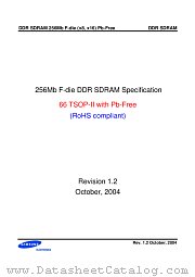 K4H560838F-UC/LB0 datasheet pdf Samsung Electronic