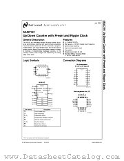 54AC191D datasheet pdf National Semiconductor