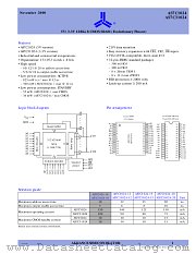 AS7C1024-20TI datasheet pdf Alliance Semiconductor