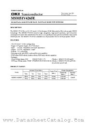 MSM51V4265E datasheet pdf OKI electronic componets