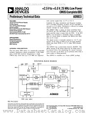 AD9833BRM datasheet pdf Analog Devices