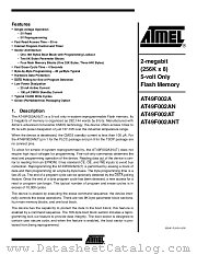 AT49F002ANT-55JI datasheet pdf Atmel
