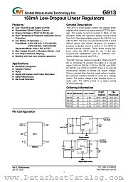 G913 datasheet pdf Global Mixed-mode Technology