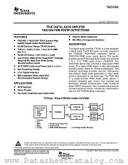 TAS5100ADAPR datasheet pdf Texas Instruments