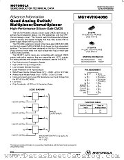 MC74VHC4066D datasheet pdf ON Semiconductor