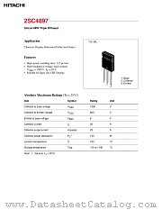2SC4897 datasheet pdf Hitachi Semiconductor