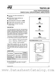 TS272CBC datasheet pdf ST Microelectronics