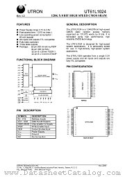 UT61L1024 datasheet pdf UTRON Technology