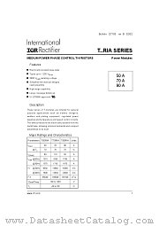 T50RIA datasheet pdf International Rectifier