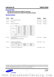 K6R4016C1D-JC datasheet pdf Samsung Electronic
