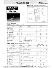 2SK2287 datasheet pdf Shindengen