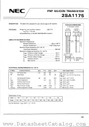 2SA1175 datasheet pdf NEC