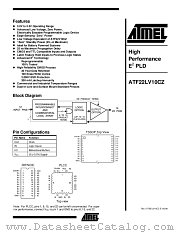 ATF22LV10CZ-25XI datasheet pdf Atmel