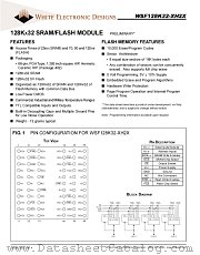 WSF128K32-22H2I datasheet pdf White Electronic Designs