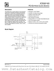 ICS557GI-03 datasheet pdf Integrated Circuit Systems