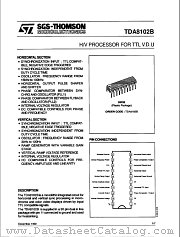 TDA8102B datasheet pdf ST Microelectronics
