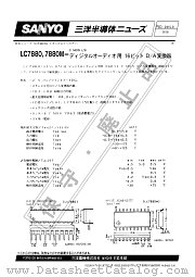 LC7880 datasheet pdf SANYO