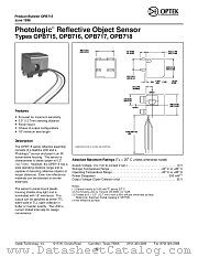 OPB718 datasheet pdf Optek Technology