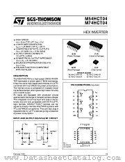 M74HCT04B1 datasheet pdf ST Microelectronics